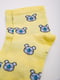 Шкарпетки жовті в принт | 5953749 | фото 3