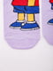 Шкарпетки бузкового кольору з принтом | 5953756 | фото 2