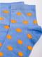 Шкарпетки кольору джинс в принт | 5953758 | фото 3