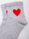 Шкарпетки світло-сірі з принтом | 5953776 | фото 3