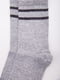 Шкарпетки світло-сірі в смужку | 5953791 | фото 3