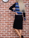 Сукня-футляр синьо-чорна в смужку | 5953852 | фото 5