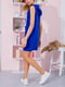 Сукня-худі синя з малюнком | 5953857 | фото 3