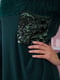 Платье А-силуэта темно-зеленое | 5953858 | фото 6