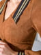 Платье А-силуэта коричневое | 5953863 | фото 5
