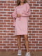 Платье-худи розовое | 5953866