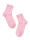 Носки светло-розовые с узором | 2625069