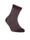 Шкарпетки шоколадного кольору в смужку | 2626261