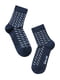Шкарпетки темно-сині з малюнком | 2626370