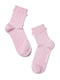 Носки светло-розовые и кружевной отделкой | 2626391