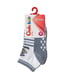 Шкарпетки біло-сірі з смужками і малюнком | 2626400 | фото 2