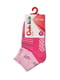 Шкарпетки рожеві з смужками і квітковим малюнком | 2626402 | фото 2