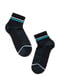 Шкарпетки спортивні чорні з логотипом | 5673054