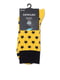 Шкарпетки жовті в принт і в смужку | 5699075 | фото 3