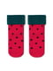 Шкарпетки малинового кольору в горошок | 5699248