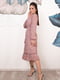 Платье А-силуэта розовое в принт | 5954514 | фото 2
