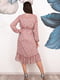 Платье А-силуэта розовое в принт | 5954514 | фото 3