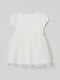 Платье белое с декором | 5955100