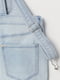 Комбинезон-шорты джинсовый голубой | 5955143 | фото 2