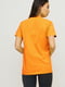 Футболка оранжевая с принтом | 5945272 | фото 3