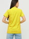 Футболка жовта з принтом | 5945363 | фото 3