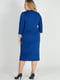 Платье-футляр синее в принт | 5959088 | фото 3