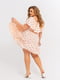 Сукня А-силуету персикового кольору в принт | 5959101 | фото 5