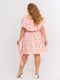 Платье А-силуэта розовое в принт | 5959102 | фото 4