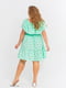Сукня А-силуету зелена в принт | 5959103 | фото 4