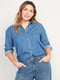 Рубашка джинсовая синяя | 5962015 | фото 2