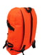 Рюкзак оранжевый с принтом | 5970838 | фото 5