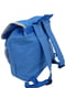 Рюкзак голубой с принтом | 5975313 | фото 3