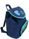 Рюкзак синий с принтом | 5975314 | фото 2