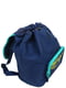 Рюкзак синий с принтом | 5975314 | фото 7