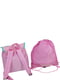 Рюкзак розовый с принтом | 5975393 | фото 2