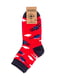 Шкарпетки червоні в принт | 5980990 | фото 2
