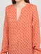 Блуза оранжевого кольору в принт | 5983958 | фото 3