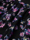 Платье А-силуэта черное в цветочный принт | 5986195 | фото 2