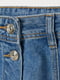 Юбка-трапеция джинсовая синяя | 5986589 | фото 4