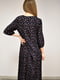 Сукня А-силуету чорна в квітковий принт | 5986885 | фото 5