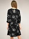 Сукня А-силуету чорна в квітковий принт | 5986892 | фото 5