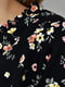 Сукня А-силуету чорна в квітковий принт | 5986901 | фото 3