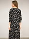 Сукня А-силуету чорна в квітковий принт | 5986901 | фото 5