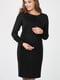 Сукня для вагітних та годуючих чорна | 5987230