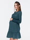 Платье для беременных и кормящих бутылочного цвета | 5987255 | фото 2