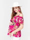 Блуза для вагітних та годуючих рожева в квітковий принт | 5987266 | фото 2