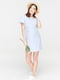 Платье для беременных и кормящих бело-голубое в полоску | 5987276 | фото 2