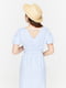 Платье для беременных и кормящих бело-голубое в полоску | 5987276 | фото 5