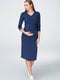 Платье для беременных и кормящих темно-синее | 5987299 | фото 2
