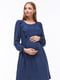 Платье для беременных и кормящих темно-синее | 5987325 | фото 3
